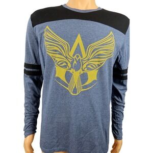 Assassins Creed  T Shirt Size L IV Black Flag Long Sleeve‎ Gray
